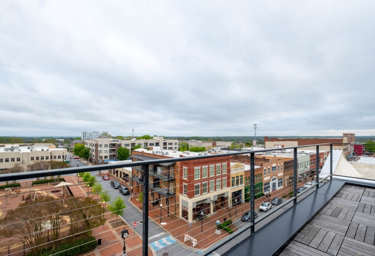 Balcony view of Spartanburg
